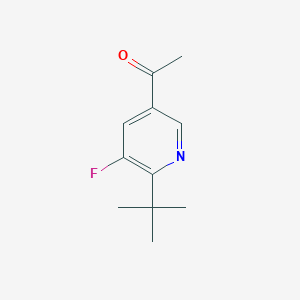 1-(6-(tert-Butyl)-5-fluoropyridin-3-yl)ethanone