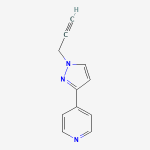 molecular formula C11H9N3 B1490226 4-(1-(prop-2-yn-1-yl)-1H-pyrazol-3-yl)pyridine CAS No. 2098006-32-5