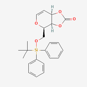 molecular formula C23H26O5Si B14902309 6-O-(tert-butyldiphenylsilyl)-d-galactalcycliccarbonate 