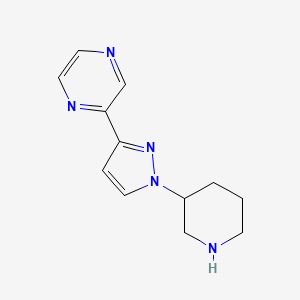2-(1-(piperidin-3-yl)-1H-pyrazol-3-yl)pyrazine