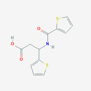 3-(Thiophen-2-yl)-3-(thiophene-2-carboxamido)propanoic acid