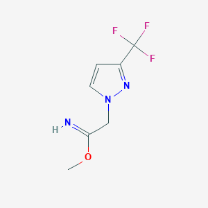 methyl 2-(3-(trifluoromethyl)-1H-pyrazol-1-yl)acetimidate