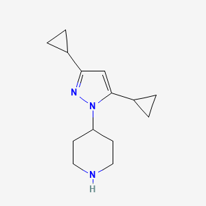 4-(3,5-dicyclopropyl-1H-pyrazol-1-yl)piperidine