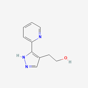 2-(3-(pyridin-2-yl)-1H-pyrazol-4-yl)ethan-1-ol