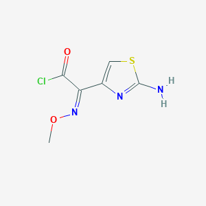 molecular formula C6H6ClN3O2S B14902361 (2Z)-(2-amino-1,3-thiazol-4-yl)(methoxyimino)ethanoyl chloride 