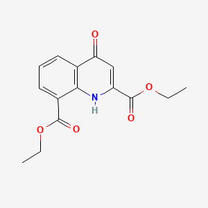 molecular formula C15H15NO5 B14902383 Diethyl 4-oxo-1,4-dihydroquinoline-2,8-dicarboxylate 