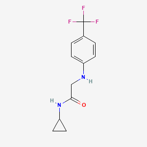 molecular formula C12H13F3N2O B14902387 n-Cyclopropyl-2-((4-(trifluoromethyl)phenyl)amino)acetamide 