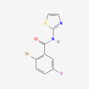 2-Bromo-5-fluoro-N-(thiazol-2-yl)benzamide