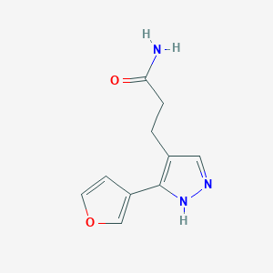 3-(3-(furan-3-yl)-1H-pyrazol-4-yl)propanamide