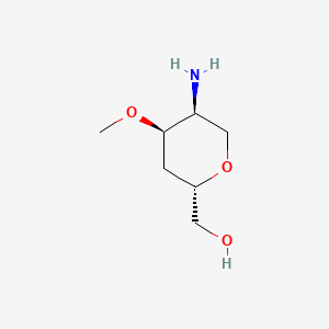 molecular formula C7H15NO3 B14902406 ((2S,4R,5S)-5-Amino-4-methoxytetrahydro-2H-pyran-2-yl)methanol 