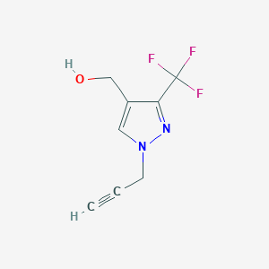 molecular formula C8H7F3N2O B1490241 (1-(prop-2-yn-1-yl)-3-(trifluoromethyl)-1H-pyrazol-4-yl)methanol CAS No. 2091632-34-5