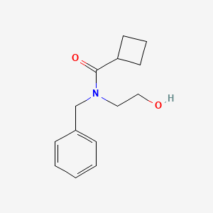 molecular formula C14H19NO2 B14902450 N-benzyl-N-(2-hydroxyethyl)cyclobutanecarboxamide 