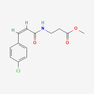 molecular formula C13H14ClNO3 B14902455 Methyl 3-(3-(4-chlorophenyl)acrylamido)propanoate 