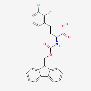 molecular formula C25H21ClFNO4 B14902472 N-Fmoc-L-HomoPhe(2-F,3-Cl)-OH 