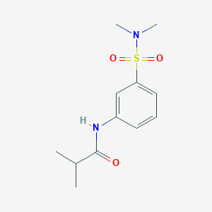 molecular formula C12H18N2O3S B14902498 N-[3-(dimethylsulfamoyl)phenyl]-2-methylpropanamide 