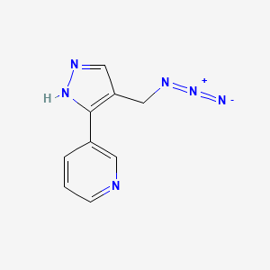 3-(4-(azidomethyl)-1H-pyrazol-3-yl)pyridine