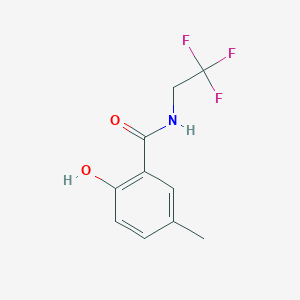 molecular formula C10H10F3NO2 B14902529 2-hydroxy-5-methyl-N-(2,2,2-trifluoroethyl)benzamide 