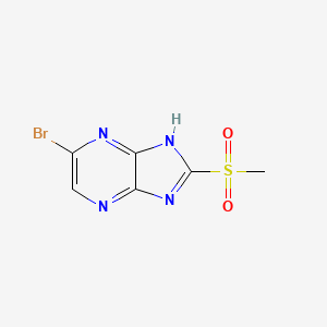 6-Bromo-2-(methylsulfonyl)-1H-imidazo[4,5-b]pyrazine