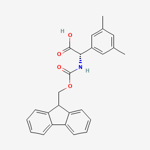 (S)-2-((((9H-Fluoren-9-yl)methoxy)carbonyl)amino)-2-(3,5-dimethylphenyl)acetic acid