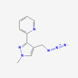 2-(4-(azidomethyl)-1-methyl-1H-pyrazol-3-yl)pyridine