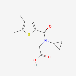 molecular formula C12H15NO3S B14902576 n-Cyclopropyl-n-(4,5-dimethylthiophene-2-carbonyl)glycine 