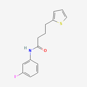 molecular formula C14H14INOS B14902579 N-(3-iodophenyl)-4-(thiophen-2-yl)butanamide 