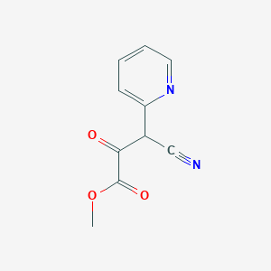 molecular formula C10H8N2O3 B14902592 Methyl 3-cyano-2-oxo-3-(pyridin-2-yl)propanoate 