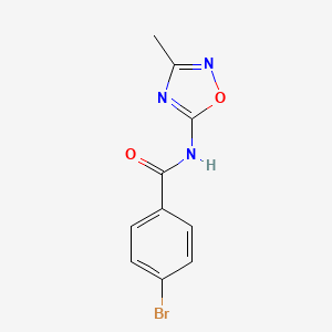 molecular formula C10H8BrN3O2 B14902596 4-bromo-N-(3-methyl-1,2,4-oxadiazol-5-yl)benzamide 