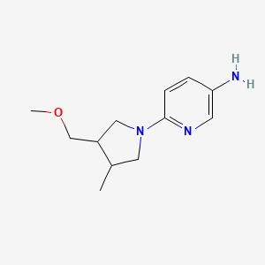 6-(3-(Methoxymethyl)-4-methylpyrrolidin-1-yl)pyridin-3-amine