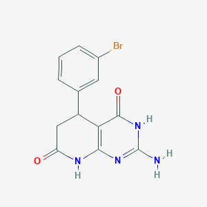 2-amino-5-(3-bromophenyl)-4-hydroxy-5,8-dihydropyrido[2,3-d]pyrimidin-7(6H)-one