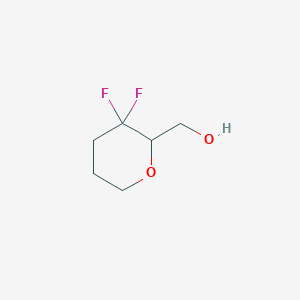 molecular formula C6H10F2O2 B14902631 (3,3-Difluorotetrahydro-2H-pyran-2-yl)methanol 