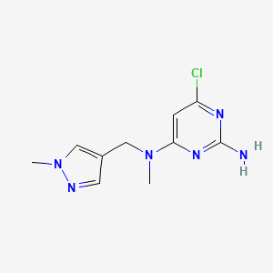 6-Chloro-n4-methyl-n4-((1-methyl-1h-pyrazol-4-yl)methyl)pyrimidine-2,4-diamine