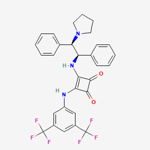 3-((3,5-bis(trifluoromethyl)phenyl)amino)-4-(((1R,2R)-1,2-diphenyl-2-(pyrrolidin-1-yl)ethyl)amino)cyclobut-3-ene-1,2-dione