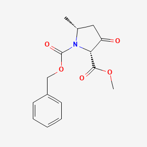 (2R,5R)-1-Benzyl 2-methyl 5-methyl-3-oxopyrrolidine-1,2-dicarboxylate