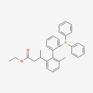 Ethyl 3-(2'-(diphenylphosphanyl)-6-methyl-[1,1'-biphenyl]-2-yl)butanoate