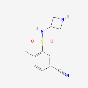 N-(azetidin-3-yl)-5-cyano-2-methylbenzenesulfonamide