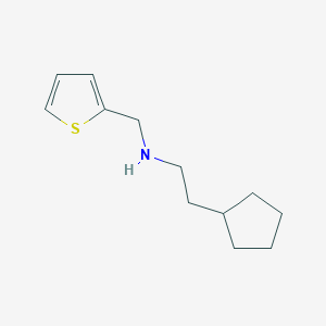 molecular formula C12H19NS B14902711 2-Cyclopentyl-N-(thiophen-2-ylmethyl)ethan-1-amine 