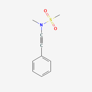 molecular formula C10H11NO2S B14902735 N-Methyl-N-(phenylethynyl)methanesulfonamide 