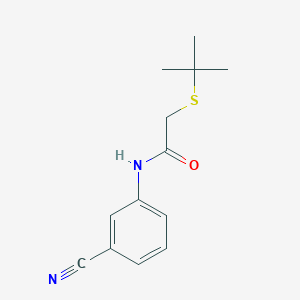 molecular formula C13H16N2OS B14902780 2-(Tert-butylthio)-N-(3-cyanophenyl)acetamide 