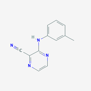 molecular formula C12H10N4 B14902810 3-(M-tolylamino)pyrazine-2-carbonitrile 