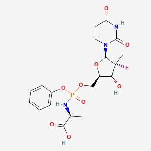 ((((2R,3R,4R,5R)-5-(2,4-Dioxo-3,4-dihydropyrimidin-1(2H)-yl)-4-fluoro-3-hydroxy-4-methyltetrahydrofuran-2-yl)methoxy)(phenoxy)phosphoryl)-L-alanine