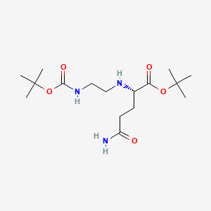 Tert-butyl (2-((tert-butoxycarbonyl)amino)ethyl)-L-glutaminate