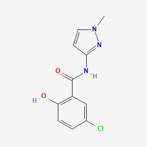 molecular formula C11H10ClN3O2 B14902854 5-chloro-2-hydroxy-N-(1-methyl-1H-pyrazol-3-yl)benzamide 