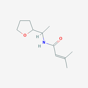 3-Methyl-N-(1-(tetrahydrofuran-2-yl)ethyl)but-2-enamide