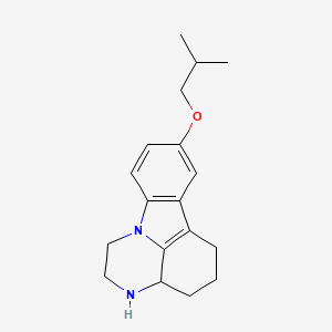 molecular formula C18H24N2O B14902863 8-Isobutoxy-2,3,3a,4,5,6-hexahydro-1H-pyrazino[3,2,1-jk]carbazole 