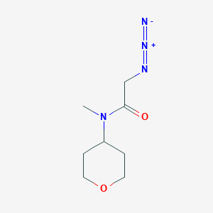 molecular formula C8H14N4O2 B1490289 2-azido-N-methyl-N-(tetrahydro-2H-pyran-4-yl)acetamide CAS No. 2098080-24-9