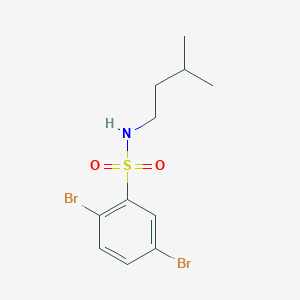 molecular formula C11H15Br2NO2S B14902893 2,5-Dibromo-n-isopentylbenzenesulfonamide 