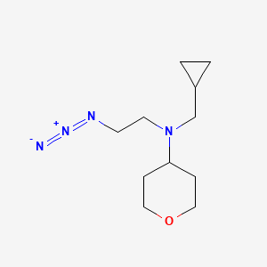 molecular formula C11H20N4O B1490291 N-(2-azidoethyl)-N-(cyclopropylmethyl)tetrahydro-2H-pyran-4-amine CAS No. 2098043-59-3