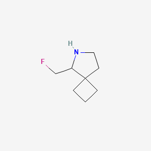 molecular formula C8H14FN B14902940 5-(Fluoromethyl)-6-azaspiro[3.4]octane 