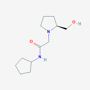 (S)-N-Cyclopentyl-2-(2-(hydroxymethyl)pyrrolidin-1-yl)acetamide